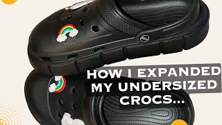 EXPAND / UNSHRINK YOUR UNDERSIZED CROCS | unshrink your rubber slippers or footwears