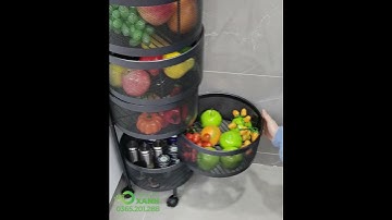 Tiện Ích Xanh - Kệ tròn xoay sắt sơn tĩnh điện đa năng