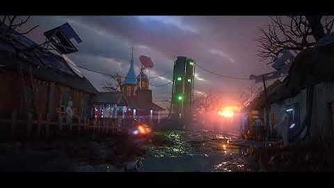 Cyberpunk Challenge - Rural Village - Update 4 - Blender Eevee