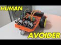 How To Make a HUMAN AVOIDER ROBOT Using 2 Ultrasonic Sensors
