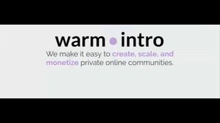 New York Startup Pitch: Warm Intro