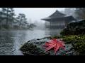 12-Hour Heavy Rain Soundscape: Japanese Garden Pond &amp; Teahouse