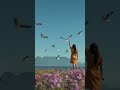 Capture de la vidéo Girl With Birds Nature Documentary Relaxing Music 네이처 뮤비 무삭제 Meditation Music Therapy #Shorts