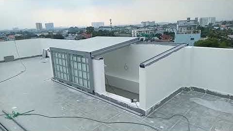 Ứng dụng motor cổng trượt, cổng lùa tự động vào cửa sổ giếng trời