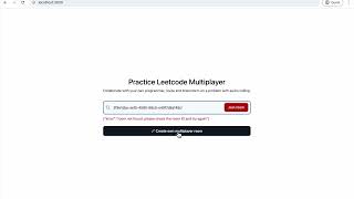 Practice Leetcode Multiplayer | Collaborate and practice together | Go + HTMX