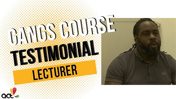From participant to leading lecturer of the Gangs Course, hear what Jason has to say on the course