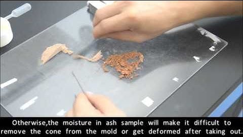 How to make ash cone for Ash Fusion Determinator