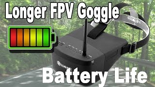 The secret to Longer FPV Goggle Battery Life  - Eachine VR007