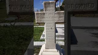 The GRAVE of an 1890 DROWNING #cemetery #graves #daytona