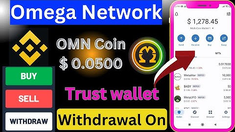 Omega Network mining App New Update 🤑 OMN Coin withdrawal On Trust Wallet Live Step by Step.1 OMN