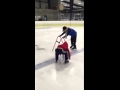 Cole ice skating