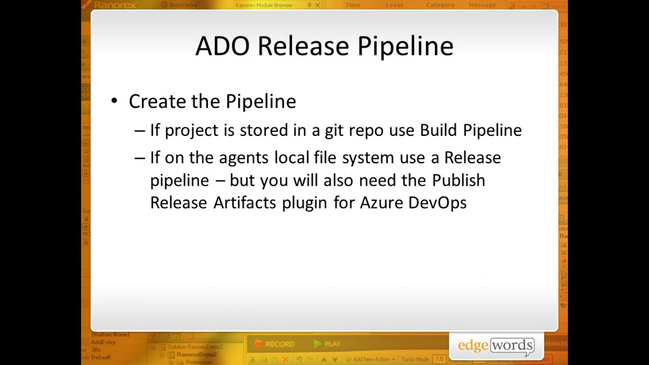 UFT Pipeline in AzureDevOps - how to execute automated tests with an ADO release pipeline