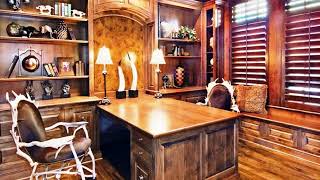 Rustic Home Office Design Idea