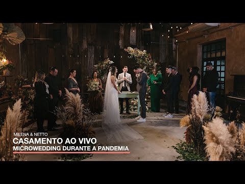 MICRO WEDDING ao vivo emocionante - Milena & Netto