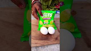 बेटी ने माँ से बनवाया अंडा चिप्स का रेसिपी 🥖 #recipe #egg #shortvideo