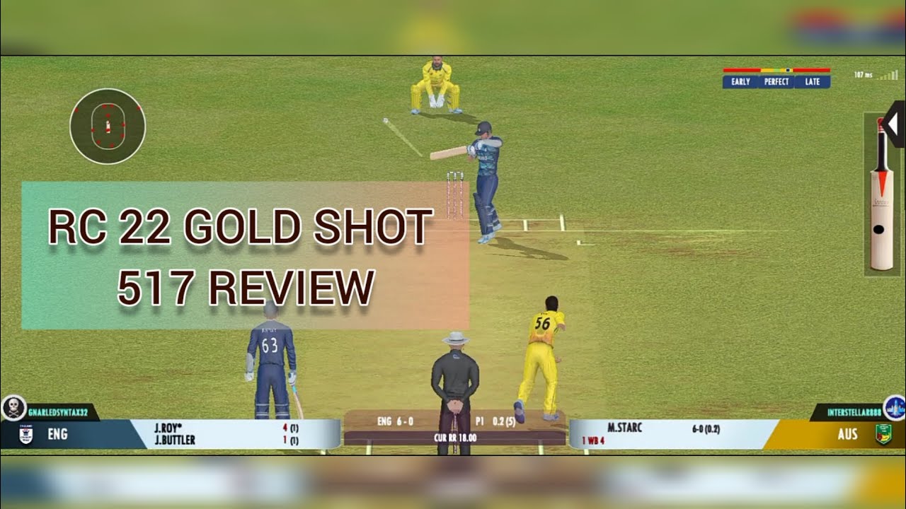 Real Cricket 22 New Gold Shot 517 Review