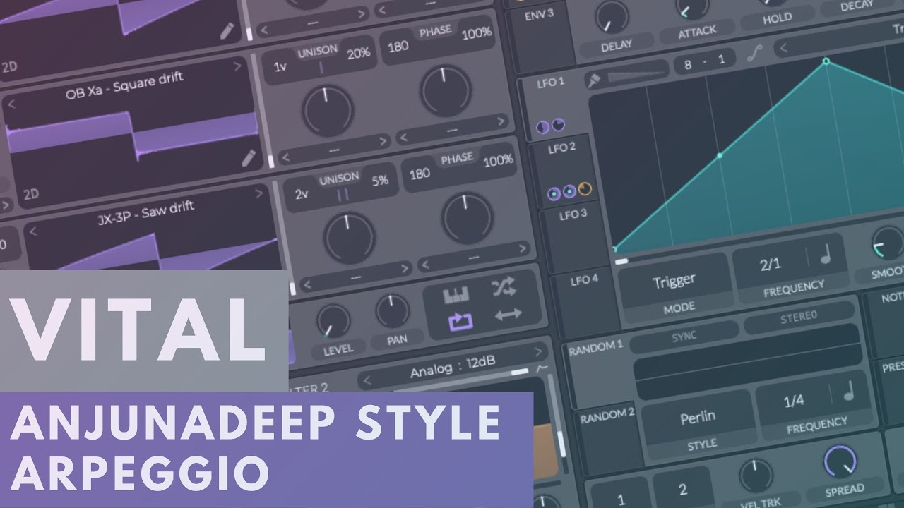 Vital Tutorial - AnjunaDeep Style Arpeggio