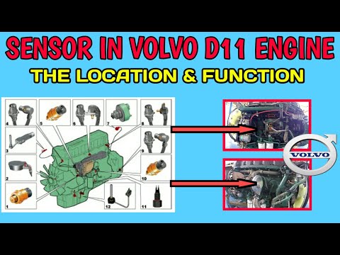 Volvo D11 Engine || The Location and Function of The Sensors on The Volvo Truck Engine