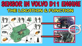 محرك فولفو D11 || موقع ووظيفة أجهزة الاستشعار في محرك شاحنة فولفو