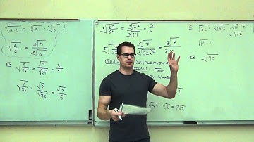 Intermediate Algebra Lecture 10.3 Part 2