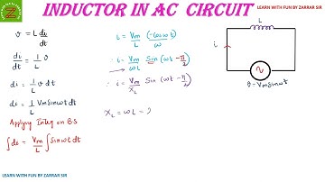 Inductor in AC  network with derivation of Inductive Reactance (XL) within 5 Min