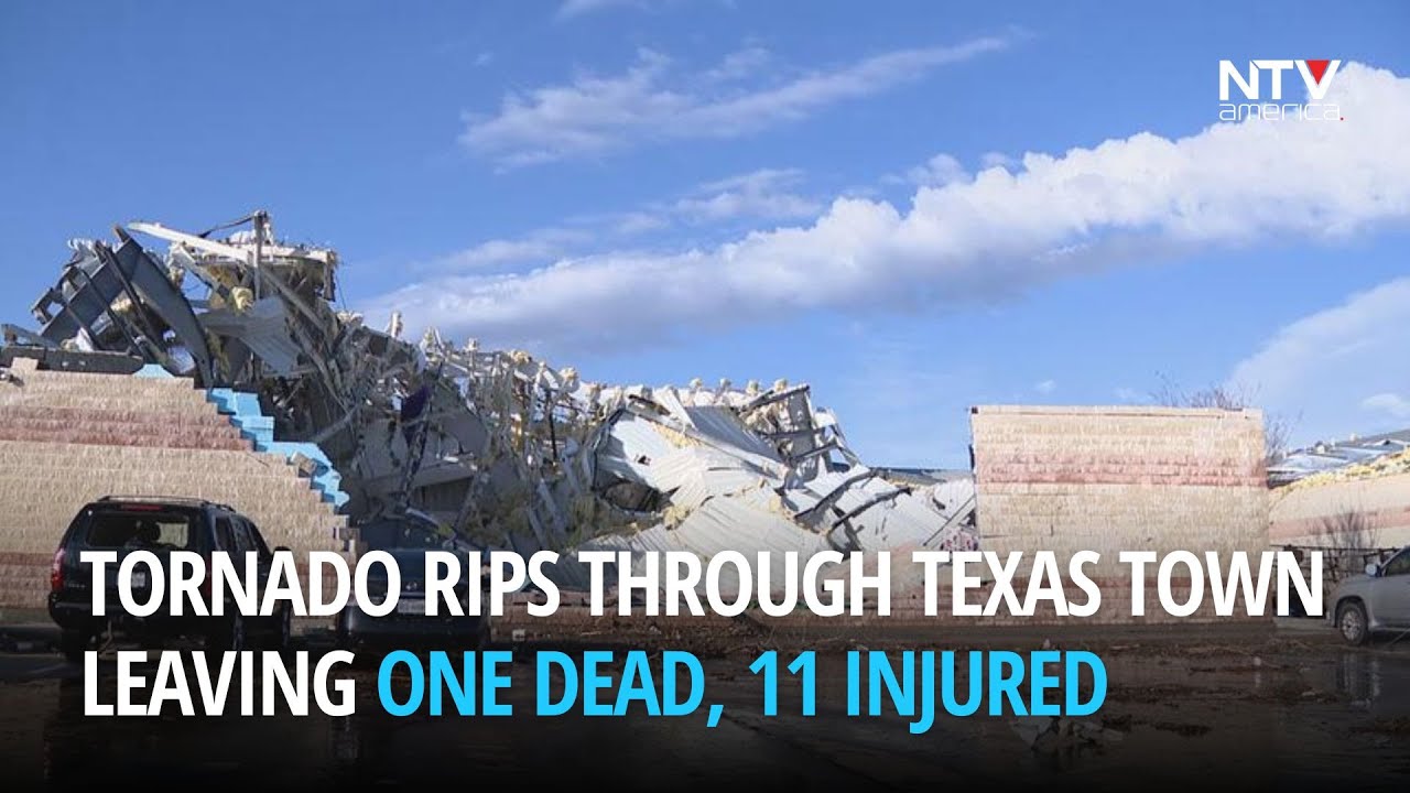 Tornado rips through Texas town leaving one dead, 11 injured - YouTube