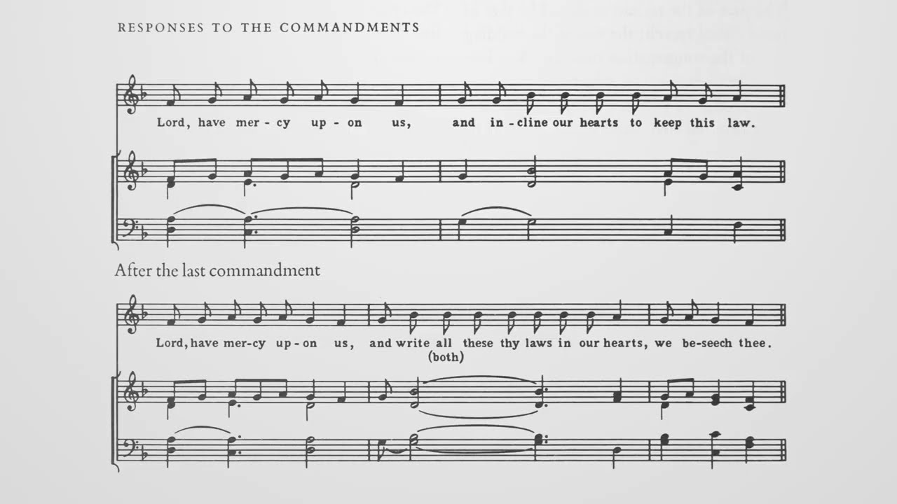 Merbecke Communion Service (Arr. by Healey Willan)  –Music of the Anglican Liturgy Canada BCP 1962
