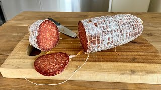 Homemade Hungarian salami  How to Make Salami at home