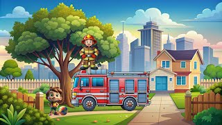 Детская сказка - Пожарная машина. Сказка про пожарную машину. Сказка для самых маленьких.