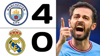 Manchester City vs Real Madrid 4-0 | Full Highlights & Goals | UCL 2023