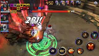 Marvel Future Fight - Sharon Combos With Deadpool Vs Proxima Lv70