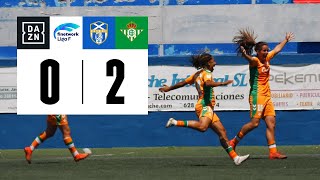 UDG Tenerife vs Real Betis Féminas (0-2) | Resumen y goles | Highlights Liga F