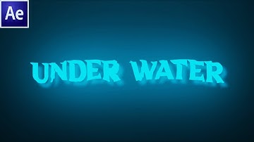 Liquid Under Water Text Effects in Adobe After Effects || Motion Graphics Tutorial