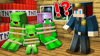 Who KIDNAPPED Mikey FAMILY ? JJ Became POLICE MAN and Start INVESTIGATION !   Minecraft (Maizen)