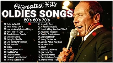Tom Jones, Paul Anka, Carpenters, Engelbert, Elvis Presley - Oldies But Goodies 50s 60s 70s
