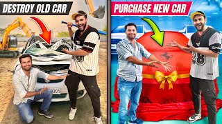 I destroyed my cameraman’s OLD CAR &amp; GIFTED him a NEW CAR😱