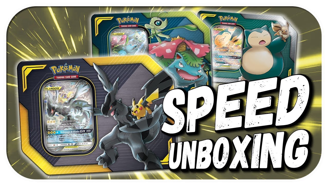 Carta Pokémon Original Aliados Pikachu e Zekrom Gx em Português