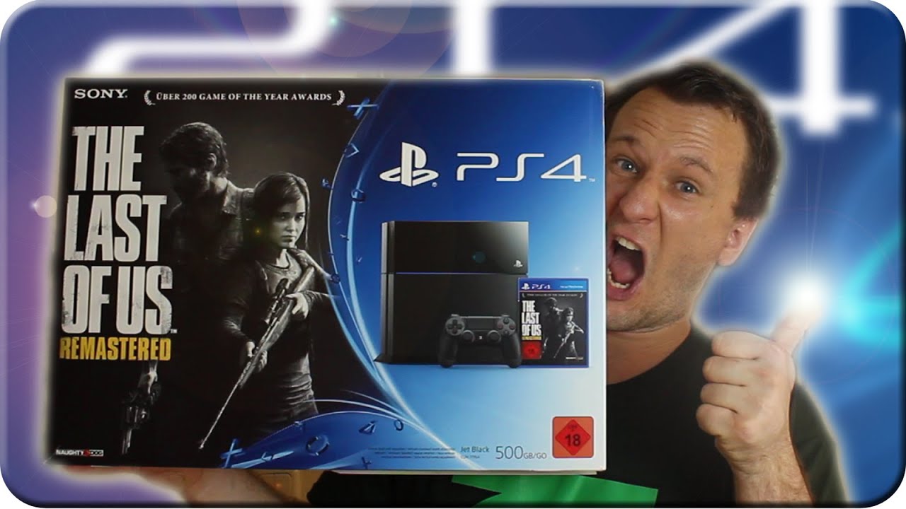 PS4 Sony Playstation 4 Unboxing - The Last of us REMASTERED Bundle ...