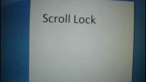 Old Scroll Lock