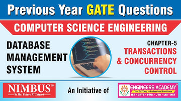 Previous Year GATE Questions | Computer Science Engineering | DBMS | Qn- 5 | Ch-6