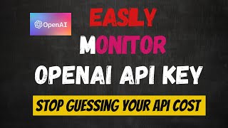 STOP 🛑 Guessing Cost Per API key | Monitor your OpenAI API usage in COOL Dashboards screenshot 1