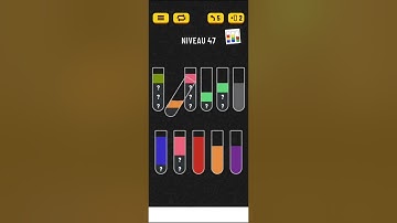 Water sort - color puzzle game level 47 solution