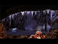 A Cozy Snowy Forest Cave❄️🔥Winter Ambience  &amp; Winter Wind Sounds