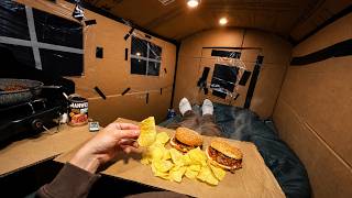 Cardboard Truck Camping