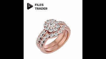 19 dual rings fully rendered lot 11 . 3dm & STL files available on files-trader.com