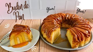 BUDIN DE PAN - Super Fácil y Mega DELICIOSO!! Resuelve el postre en minutos.