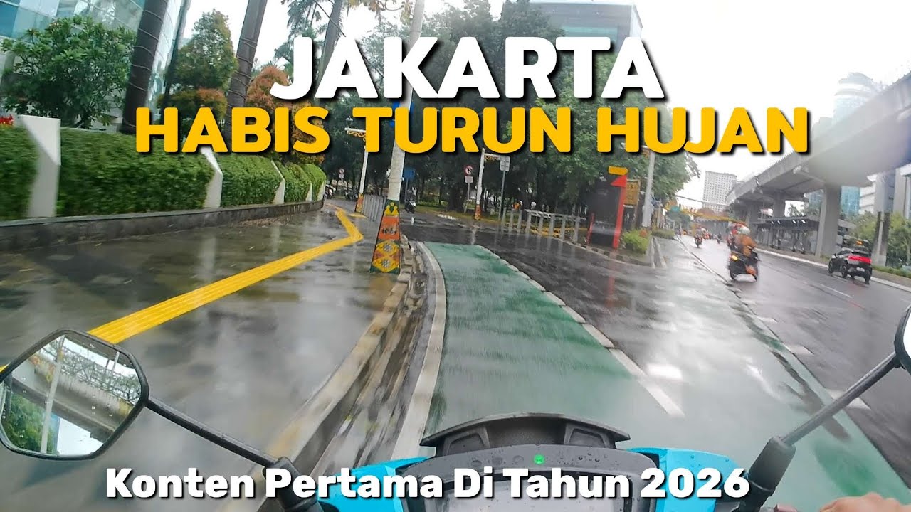 Konten Pertama Di Tahun 2026 Jakarta Habis Turun Hujan Dari Pagi Sampai Sore 