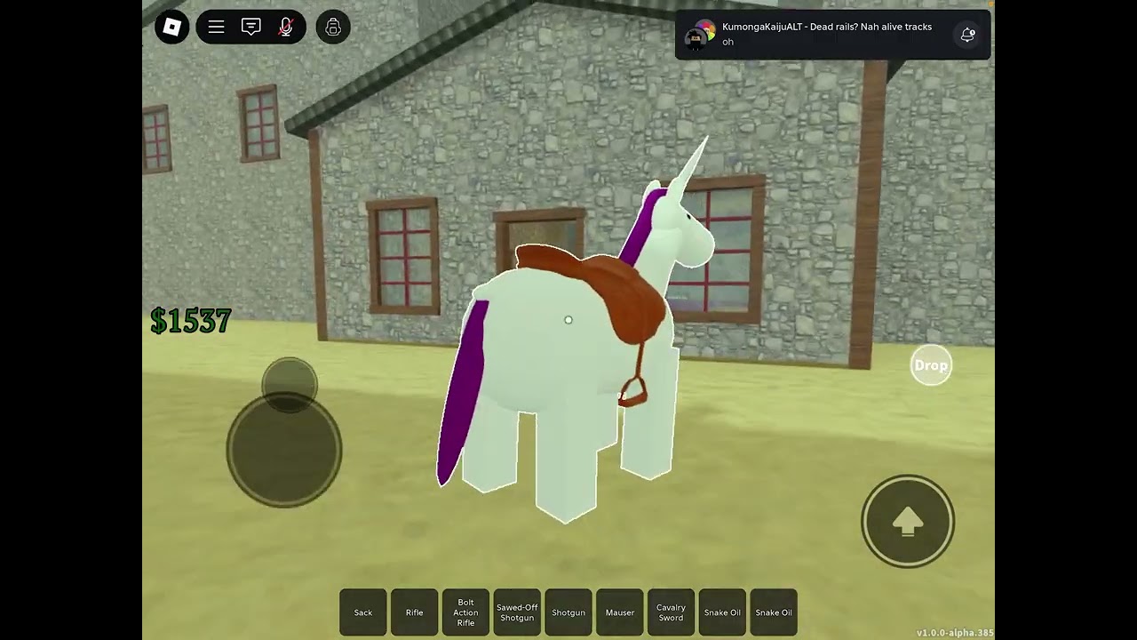 castle raid solo with a unicorn!-dead rails