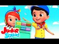 Giz de cera cores canção infantil | Desenhos animado | Junior Squad Português | Educação