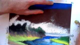 урок рисования мелом на наждачной бумаге(Aleksandr Alyonin © 2014 social hyperrealism, abstract landscape pastels on sandpaper, self-portrait, abstract expressionism, concept contemporary modern ..., 2015-01-05T11:37:44.000Z)